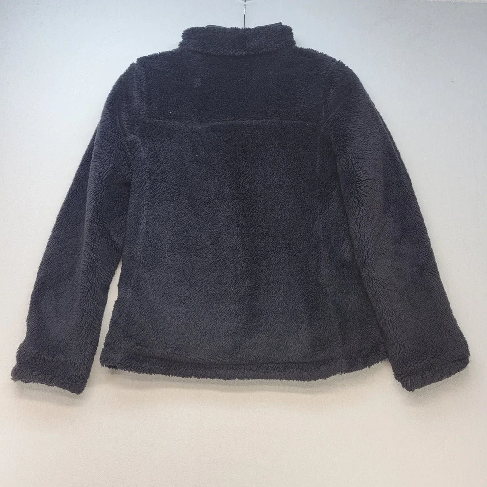 The North Face Reversible Jacket Womens XS Black Mossbud Fleece Puffer NF0A4R3E - Picture 4 of 11